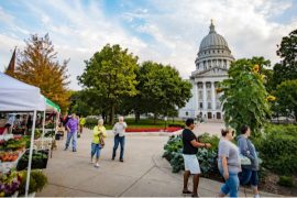 Dane County Farmers Market, Madison, Capitol Square, Capitol building, state capitol
