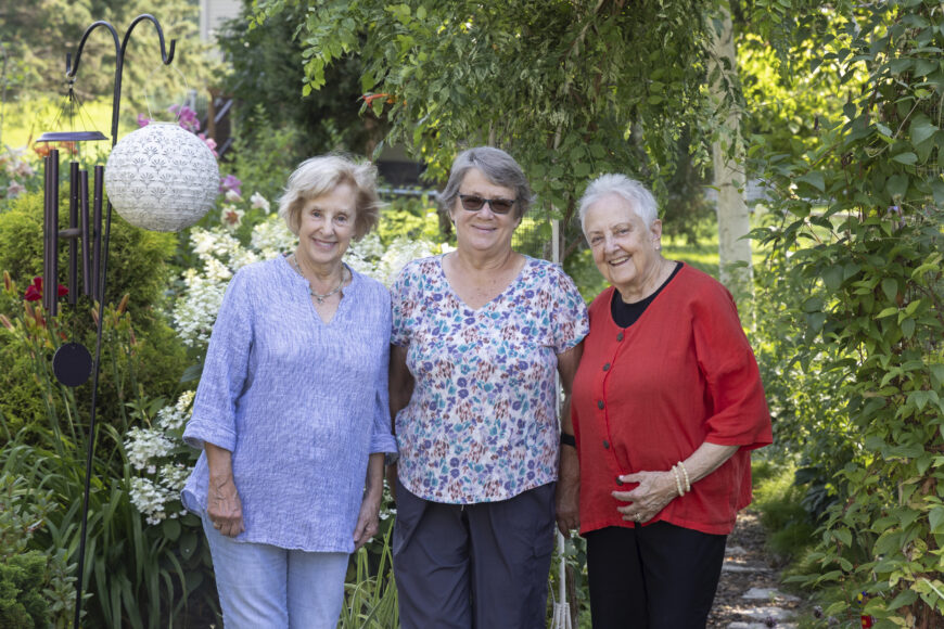 L-R: JoAnn Hoffman, Gail Aaroen and McFarland Garden Club member Sharon Joswiak.
